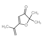 2,2-dimethyl-5-prop-1-en-2-yl-furan-3-one Structure