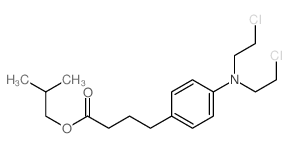 2-methylpropyl 4-[4-[bis(2-chloroethyl)amino]phenyl]butanoate结构式