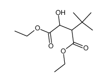 α-tert-butyl-β-hydroxy-succinic acid diethyl ester Structure