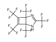 1,3,5,6,7-pentakis(trifluoromethyl)-2,4-diazabicyclo[3.2.0.]hepta-2,6-diene Structure