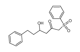 4-hydroxy-6-phenyl-1-phenylsulfonyl-2-hexanone结构式