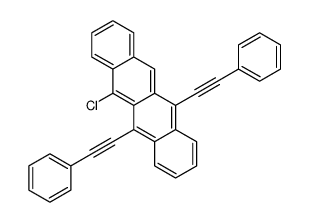 5-chloro-6,11-bis(2-phenylethynyl)tetracene结构式