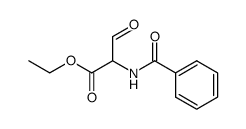 2-benzoylamino-3-oxo-propionic acid ethyl ester Structure