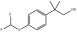 2-(4-(difluoromethoxy)phenyl)-2-methylpropan-1-ol structure