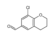 chloro-8 dihydro-3,4 2H-benzopyranne-1 carbaldehyde-6结构式