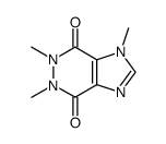 5,6-Dihydro-1,5,6-trimethyl-1H-imidazo[4,5-d]pyridazine-4,7-dione结构式