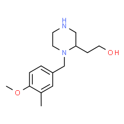2-[1-[(4-methoxy-3-methylphenyl)methyl]piperazin-2-yl]ethanol picture
