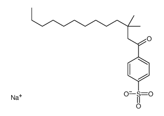 4-(3,3-dimethyl-1-oxotridecyl)benzenesulfonic acid Structure