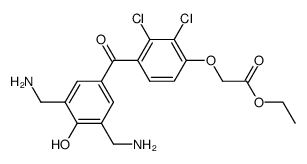 ethyl <2,3-dichloro-4-<3,5-bis(aminomethyl)-4-hydroxybenzoyl>phenoxy>acetate结构式
