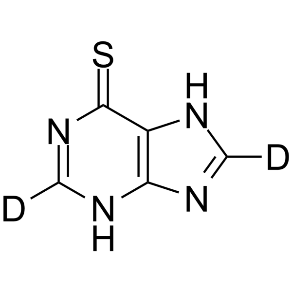 6-Mercaptopurine-d2 Structure