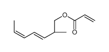 [(2R)-2-methylhepta-3,5-dienyl] prop-2-enoate结构式