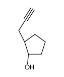 (1R,2R)-2-prop-2-ynylcyclopentan-1-ol结构式