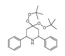 4,4-bis(tert-butylperoxy)-2,6-diphenylpiperidine结构式
