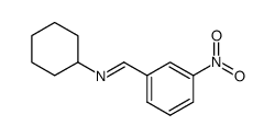 (E)-N-cyclohexyl-1-(3-nitrophenyl)methanimine Structure