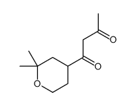 1-(2,2-dimethyloxan-4-yl)butane-1,3-dione结构式