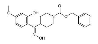 (Z)-2-(5-Methoxy)phenol 4-(N-Benzyloxycarbonyl)piperidinyl-methanone Oxime Structure