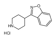 3-(4-Piperidinyl)-1,2-benzisoxazole Hydrochloride structure
