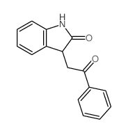 2H-Indol-2-one,1,3-dihydro-3-(2-oxo-2-phenylethyl)- structure