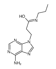 3-(6-aminopurin-9-yl)-N-propylpropanamide Structure