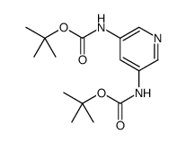 3,5-双(Boc-氨基)吡啶结构式