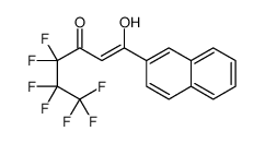 4,4,5,5,6,6,6-heptafluoro-1-hydroxy-1-naphthalen-2-ylhex-1-en-3-one结构式