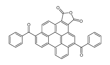 4,10-dibenzoyl-benzo[ghi]perylene-1,2-dicarboxylic acid-anhydride Structure