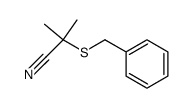 α-benzylsulfanyl-isobutyronitrile结构式