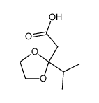 acide (isopropyl-2 dioxolanne-1,3 yl-2)-2 acetique结构式
