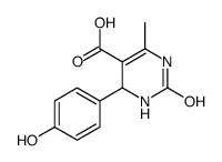 1,2,3,4-TETRAHYDRO-4-(P-HYDROXYPHENYL)-6-METHYL-2-OXO-5-PYRIMIDINECARBOXYLIC ACID Structure