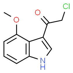2-Chloro-1-(4-methoxy-1H-indol-3-yl)ethan-1-one Structure