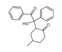 2-hydroxy-2-(5-methyl-2-oxo-cyclohexyl)-1,2-diphenyl-ethanone结构式