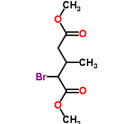 Glutaric acid,-alpha--bromo--ba--methyl-, dimethyl ester结构式