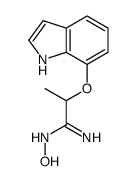 N'-hydroxy-2-(1H-indol-7-yloxy)propanimidamide Structure