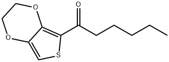 1-Hexanone,1-(2,3-dihydrothieno[3,4-b]-1,4-dioxin-5-yl)- Structure