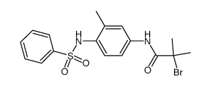 2'-methyl-4'-(2-bromo-2-methylpropionamido)benzenesulfonanilide结构式
