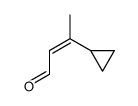 3-cyclopropylbut-2-enal Structure