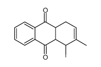 1,2-dimethyl-1,4,4a,9a-tetrahydroanthracene-9,10-dione结构式