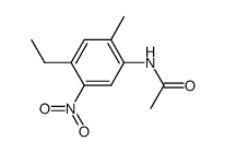 acetic acid-(4-ethyl-2-methyl-5-nitro-anilide)结构式