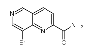 8-BROMO-[1,6]NAPHTHYRIDINE-2-CARBOXYLIC ACID AMIDE结构式