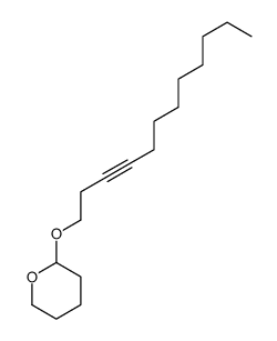 2-dodec-3-ynoxyoxane Structure