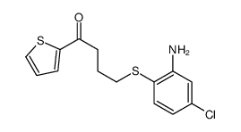 4-(2-amino-4-chlorophenyl)sulfanyl-1-thiophen-2-ylbutan-1-one Structure