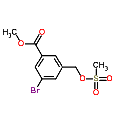 Methyl 3-bromo-5-{[(methylsulfonyl)oxy]methyl}benzoate Structure