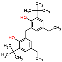 2,2'-Methylenebis(6-tert-butyl-4-ethylphenol) Structure