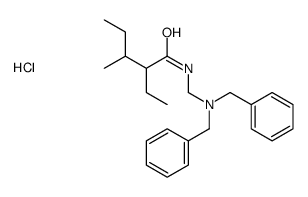 N-[(dibenzylamino)methyl]-2-ethyl-3-methylpentanamide,hydrochloride Structure