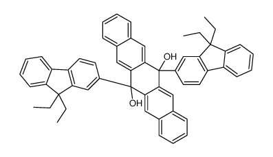 6,13-bis(9,9-diethylfluoren-2-yl)pentacene-6,13-diol结构式