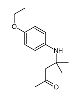4-(4-ethoxyanilino)-4-methylpentan-2-one Structure