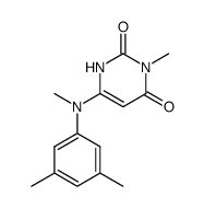 3,3',5',N'-tetramethyl-6-(phenylamino)-2,4-(1H,3H)-pyrimidinedione Structure