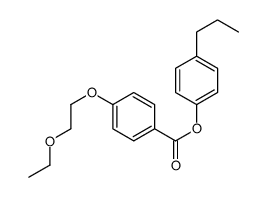 (4-propylphenyl) 4-(2-ethoxyethoxy)benzoate结构式