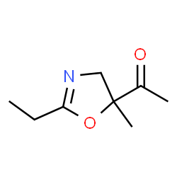 Ethanone, 1-(2-ethyl-4,5-dihydro-5-methyl-5-oxazolyl)- (9CI) structure