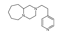 2-(2-pyridin-4-ylethyl)-3,4,6,7,8,9,10,10a-octahydro-1H-pyrazino[1,2-a]azepine结构式